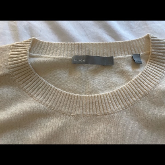 Vince cream cashmere sweater large - Picture 3 of 4